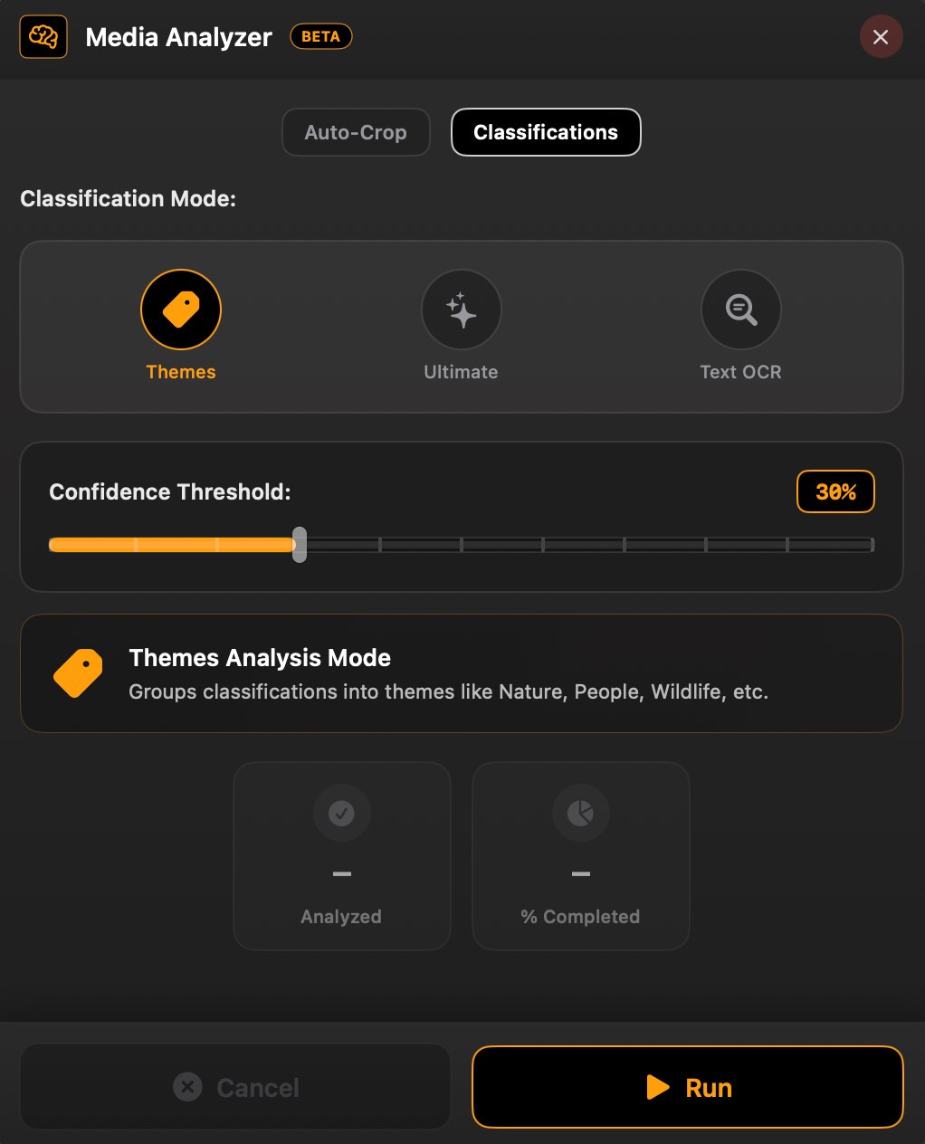 Scene & Object Classification Interface